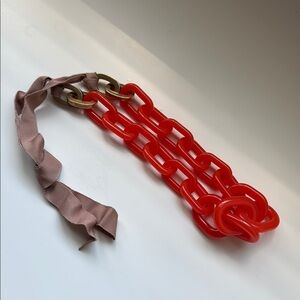 J. Crew Orange and taupe  Necklace Elegant Jewelry